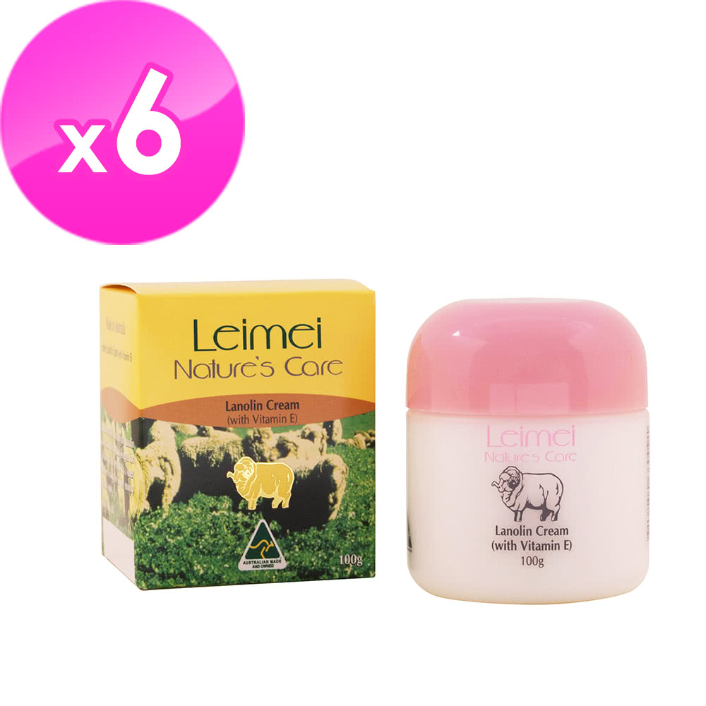 [Natures Care] Leimei經典綿羊霜含維他命E(6入組 100ml/罐), , large