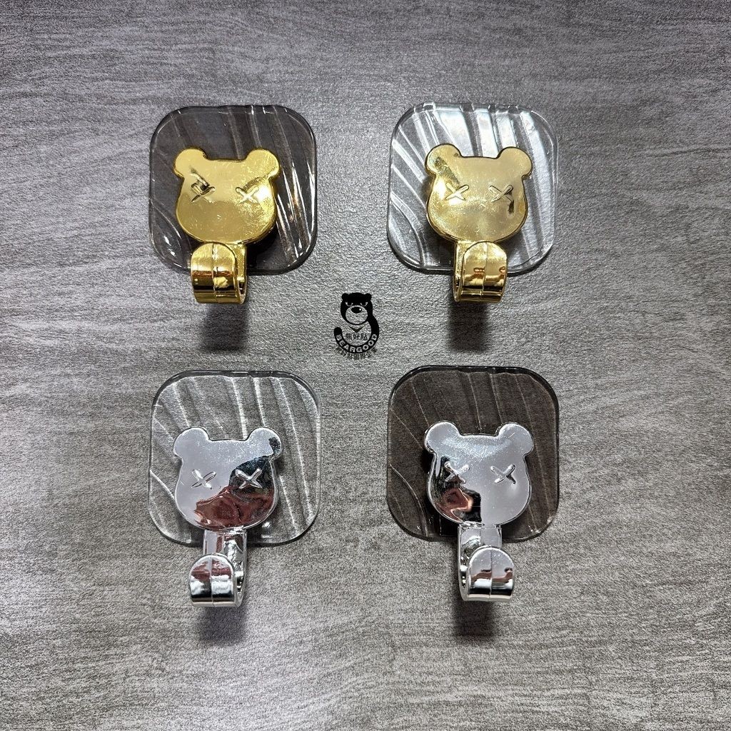 [熊好貼國際]壓克力掛勾 凹凸紋路牆面可貼 高質感 透明掛勾 免打孔掛勾 壓克力掛勾 黏貼式掛勾 黏貼式掛勾 掛勾, , large