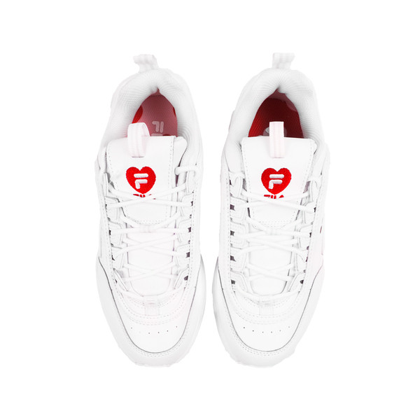 Kixpress-Fila Distracer Heart 女 休閒鞋 經典 復古 厚底 老爹鞋 愛心 白粉 [5-C112Y-128], , large