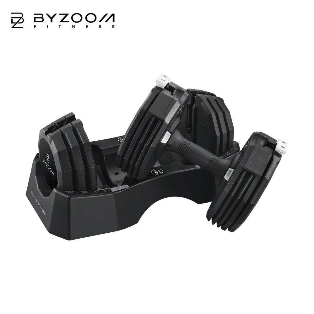 Byzoom 55lb調整啞鈴_黑, , large