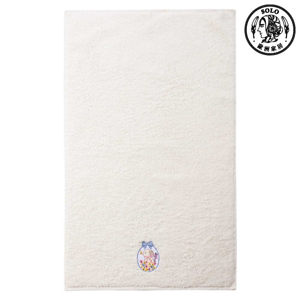 【SOLO歐洲家居】LCW Home 土耳其製 50x80cm 萌兔野餐刺繡棉質毛巾 100%純棉 超吸水, , large