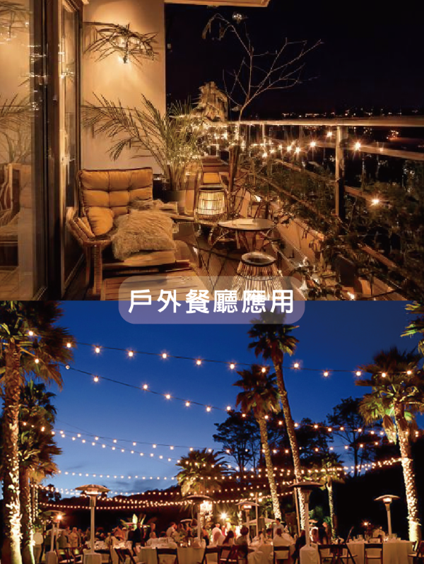 【iSOLAR】太陽能15米長玻璃燈串15顆燈泡聖誕氣氛燈 裝飾燈串 花園露台 露營 裝飾燈 店家布置 燈串 露營景觀燈, , large