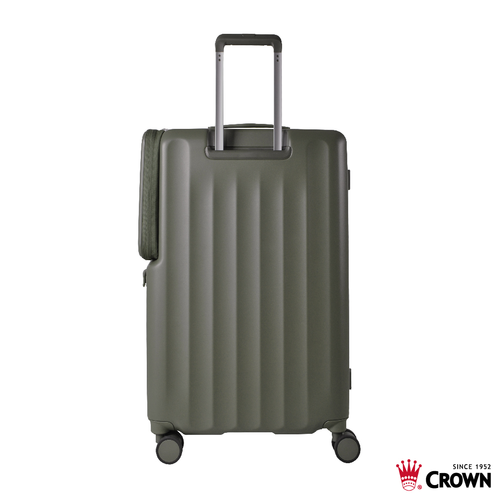 【CROWN】WAVE 29吋前開式側袋磁吸剎車箱-森林抹茶, , large