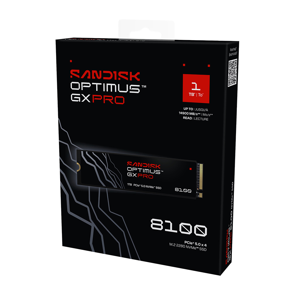 【SanDisk】Optimus GX PRO 8100 NVMe 1TB 無散熱片 SSD M.2 2280 代理商保固公司貨, , large