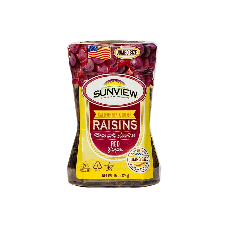 Red seedless jumbo size raisins, , large