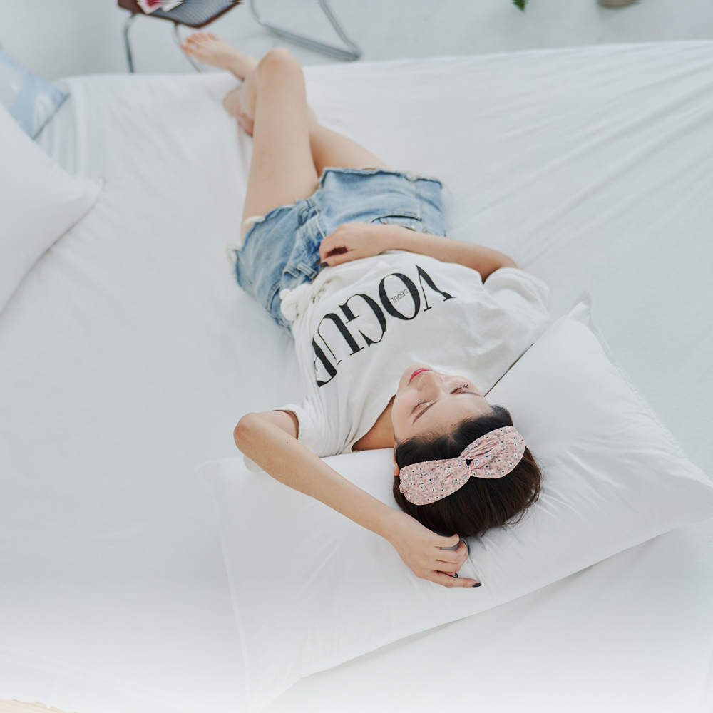 [Yang Qi] Adorar "Fresh Blue" breathable waterproof and anti-stumbling cleaning pillowcase (2 pieces/set), , large