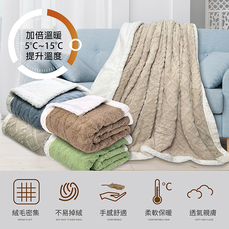 【多利寶寢具】INDIAN_塔夫絨多用途羊羔毯-顏色隨機出貨, , large