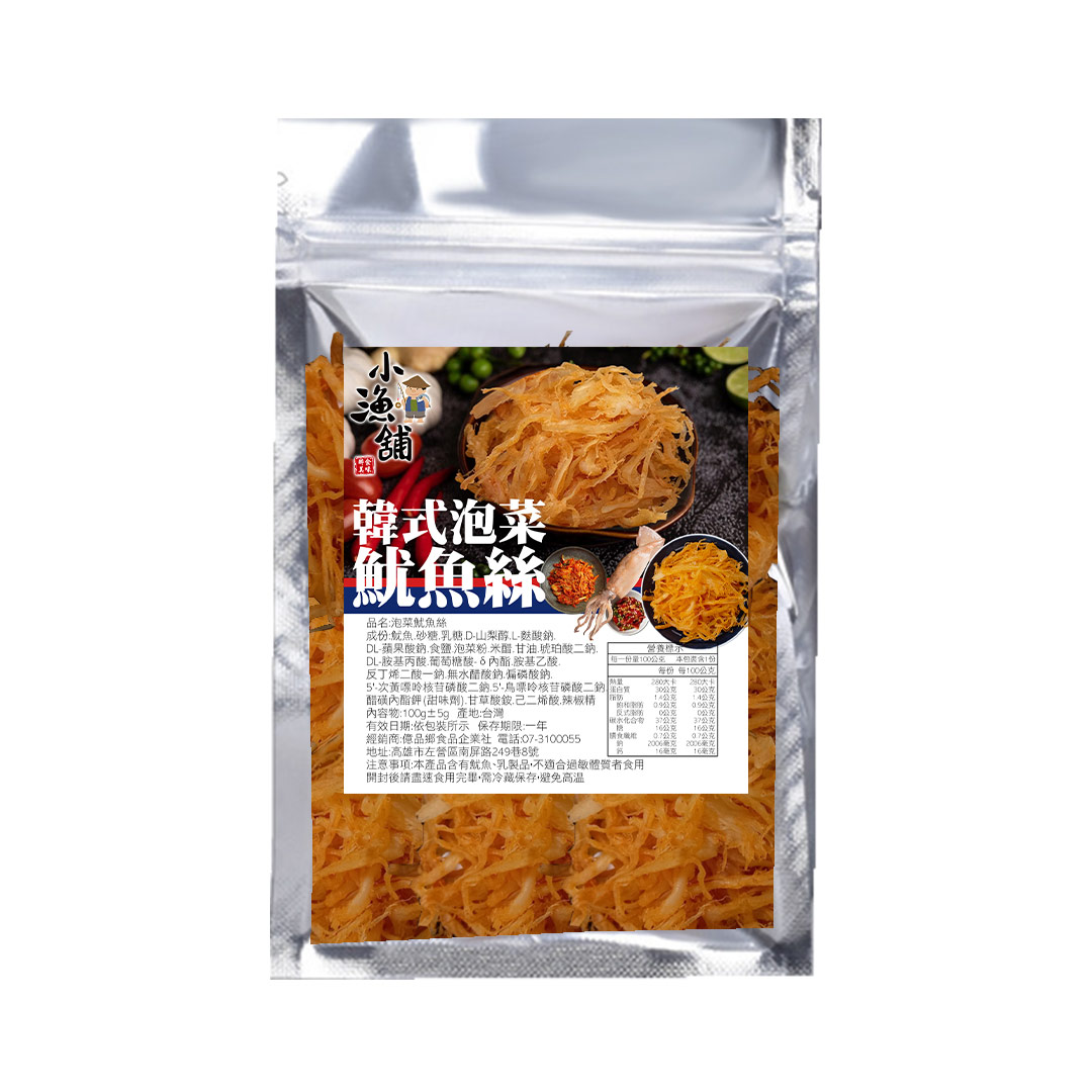 Xiaoyupu Korean kimchi squid shreds, , large