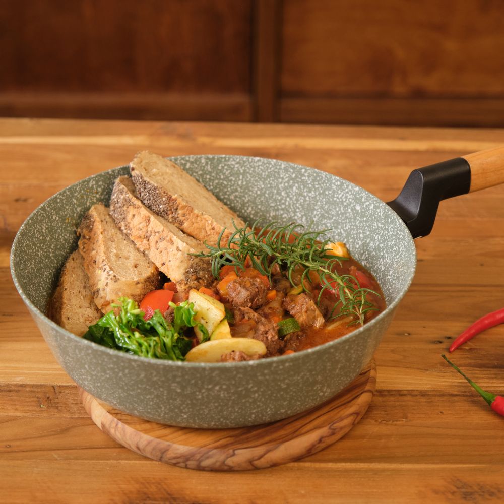 【Korea King】Woody Ceremic Coated Non-Stick Frypan 26cm- Green, , large