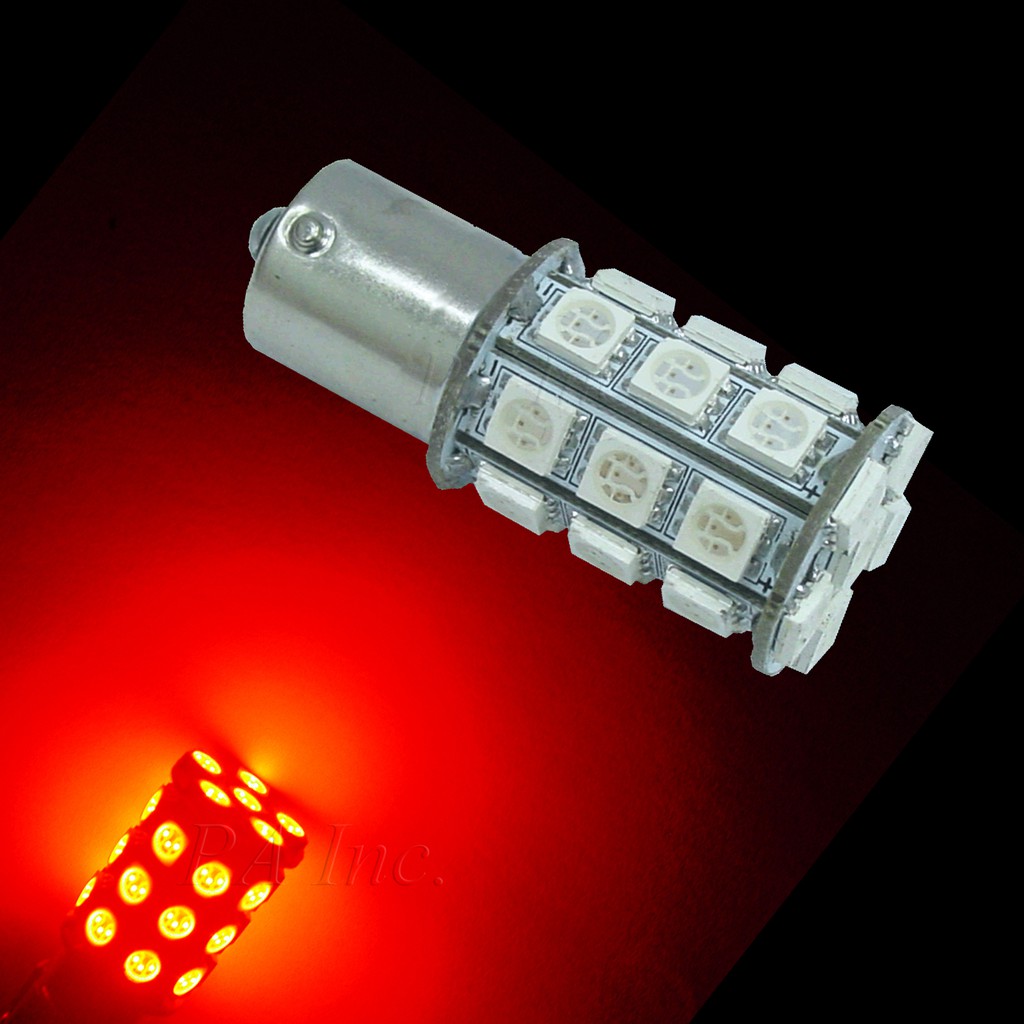 【PA LED】歐規 斜角 單芯 1156 30晶 90晶體 SMD LED 方向燈 短版 紅 黃 綠 白 紫 粉紅, , large