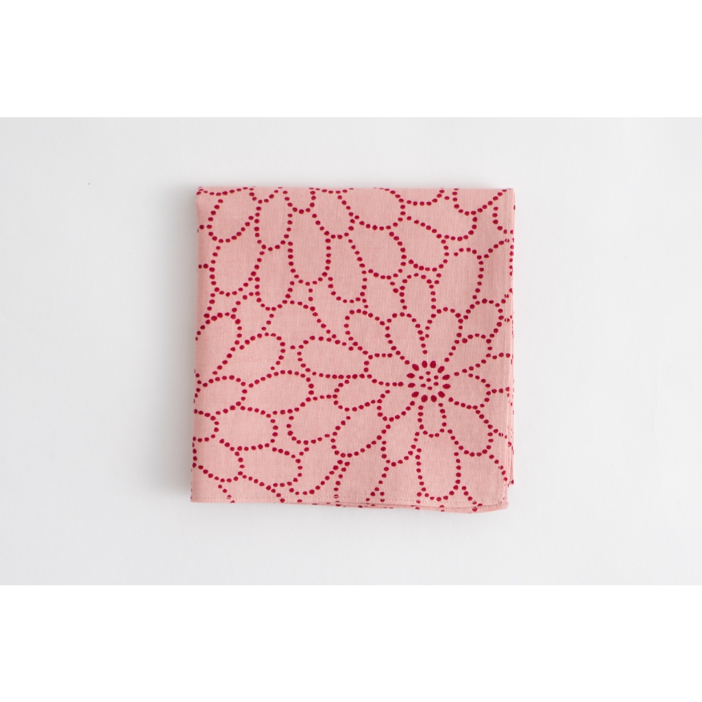 日本製 KAMAWANU Furoshiki 風呂敷/包袱布 全棉 方巾 多功能手帕 小尺寸 50x50 cm(菊花), , large