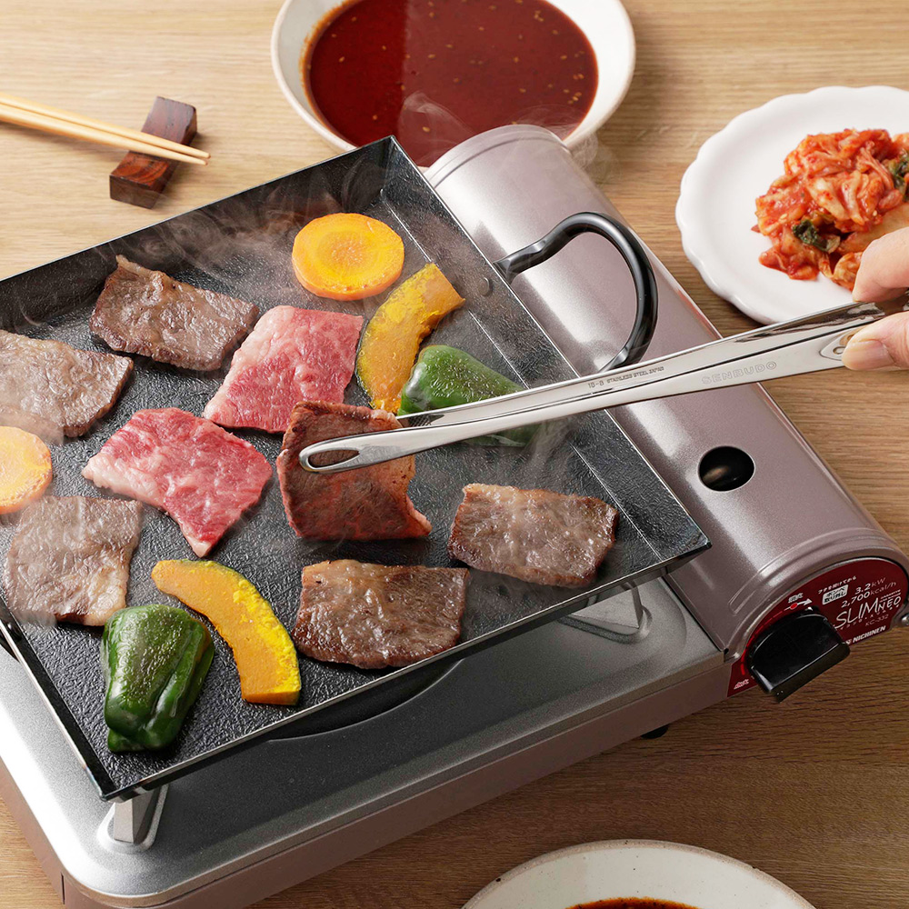 【仙武堂】日本製細長型萬用烤肉夾料理夾30.5cm-大(304不鏽鋼/適用於洗碗機), , large