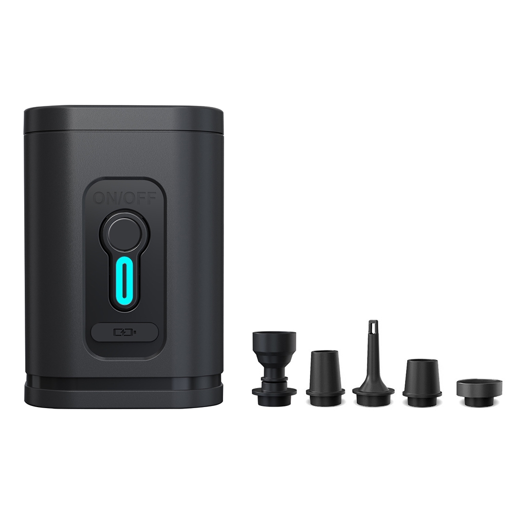 Dual-Pump Wireless Inflator (Electric + Manual) &ndash; Black / 1 Pc, , large