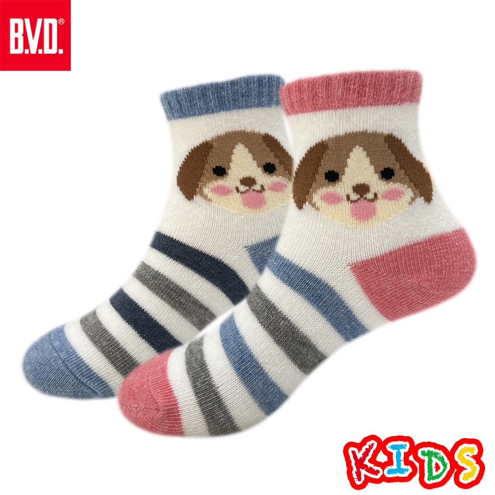 【BVD】小狗1/2童襪(13-16CM)-B579 短襪, , large
