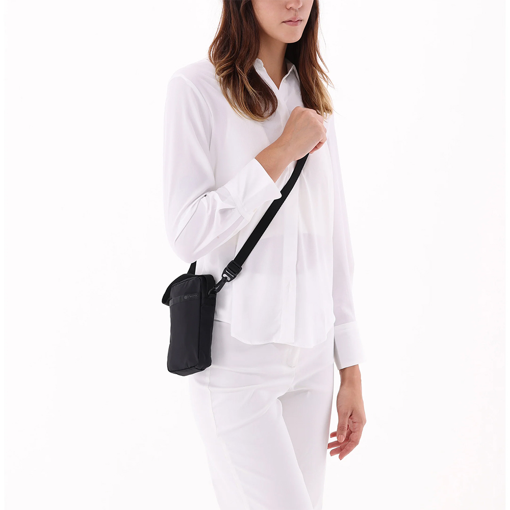 Lesportsac Mini Phone Crossbody 輕便隨身手機包 手機袋 隨身小包 送禮 禮物 推薦(永恆黑), , large