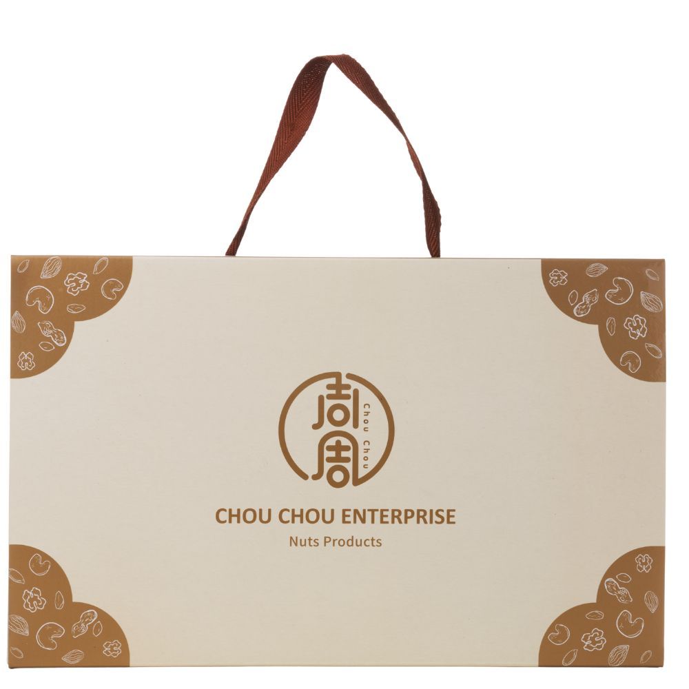Soft Candy Gift Box (Red Skin Peanut, Sesame & Peanut Powder) | Handmade Low-Sugar Non-Sticky Traditional Sweets, Ideal Festival Gift【ChouChou Enterprise】, , large