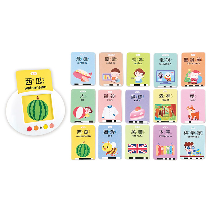 【複製】[風車圖書] 幼兒學習讀卡機 (學習ㄅㄆㄇ、ABC、123、唐詩、成語、童話、兒歌）-FOOD超人, , large