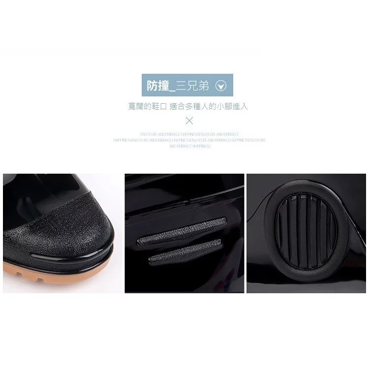 【周周生活】晴雨選品館｜皇力牌 男款中筒防水防滑安全登山雨鞋, , large