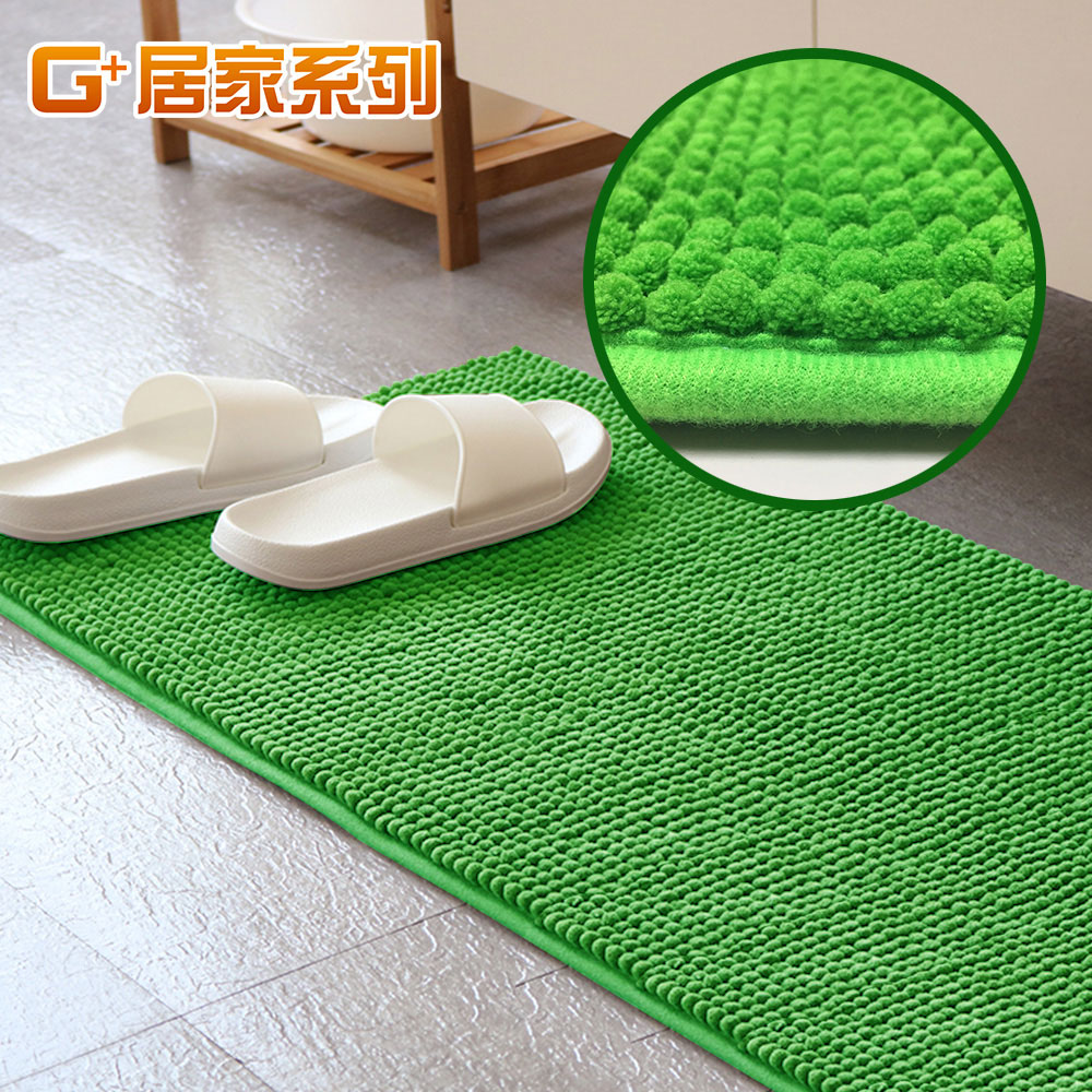 【G+居家】超細纖維短毛吸水止滑地墊40x130公分(廚房地墊/床邊腳踏墊/吸水防滑墊), , large