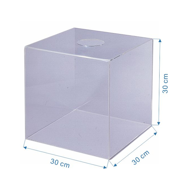 【 徠福 】壓克力摸彩箱 中 30x30x30cmx3mm /個 （訂製品，確認訂購後恕不退換貨）NO.1191, , large