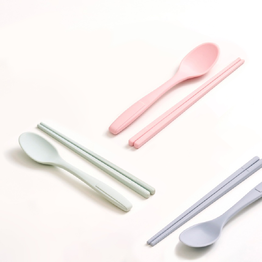 [Pomier Korea] Platinum Silicone Cutlery Set (with Storage Box) > Suitable for Teenagers and Adults - Ideal for Packing Lunch, Outdoor Trips, and Eco-Friendly Cutlery, , large