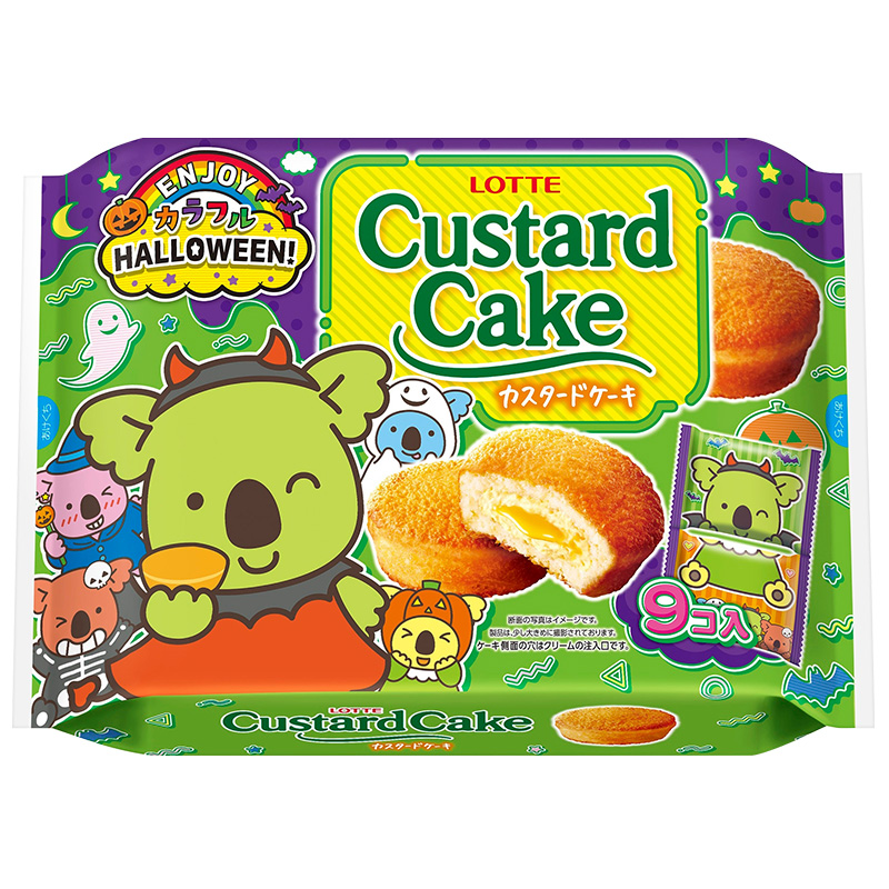 LOTTE Halloween custard cake party pack, , large