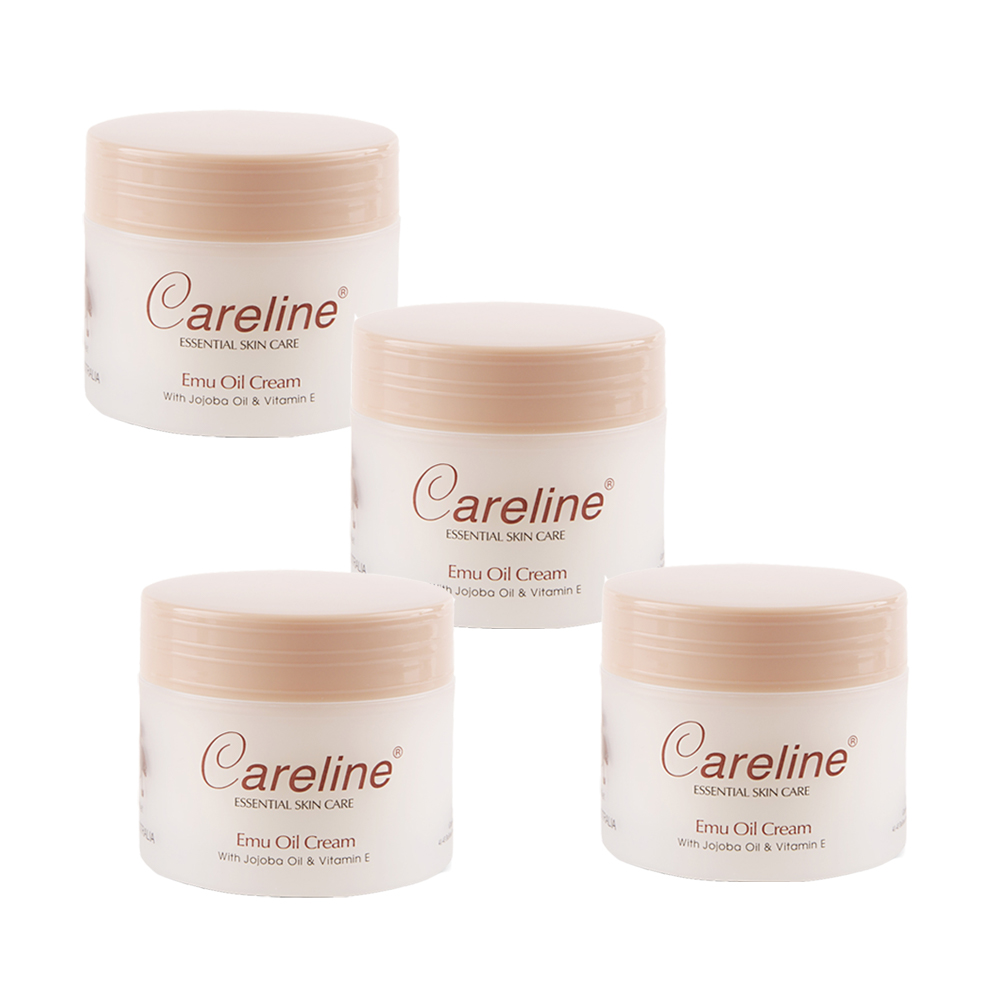 澳洲 Careline 鴯鶓油綿羊霜含荷荷芭油及維他命E (4入組 100ml/罐), , large