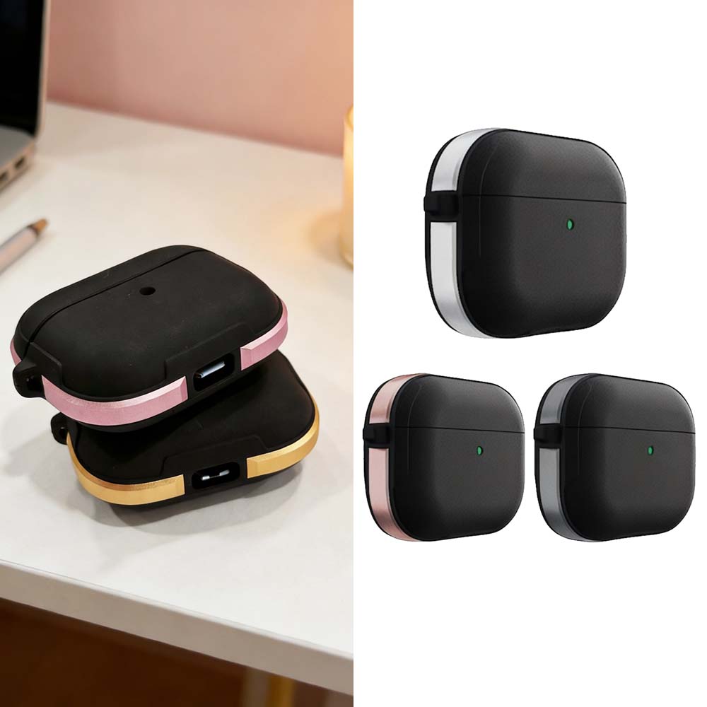 【山水之寶】KZDOO Airpods 4 保護殼 Airpods4保護套 航空鋁合金雙料防摔殼 附扣環 耳機保護殼 可無線充電, , large