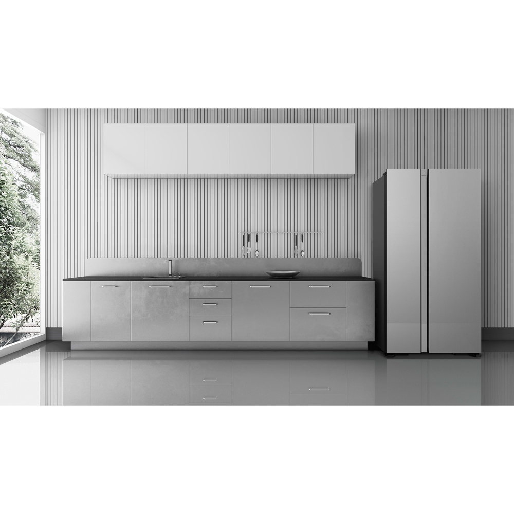 HITACHI 日立 595L二級能效變頻雙門對開冰箱 RS600PTW-GBK琉璃黑, , large