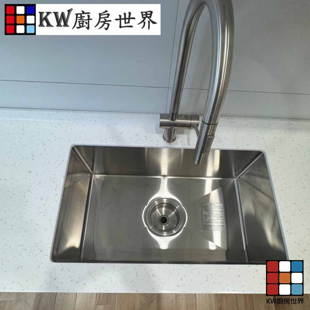 【KW廚房世界】廚房設計 客製化  流理台 人造石檯面 工廠直營 一字型流理台 人造石檯面, , large