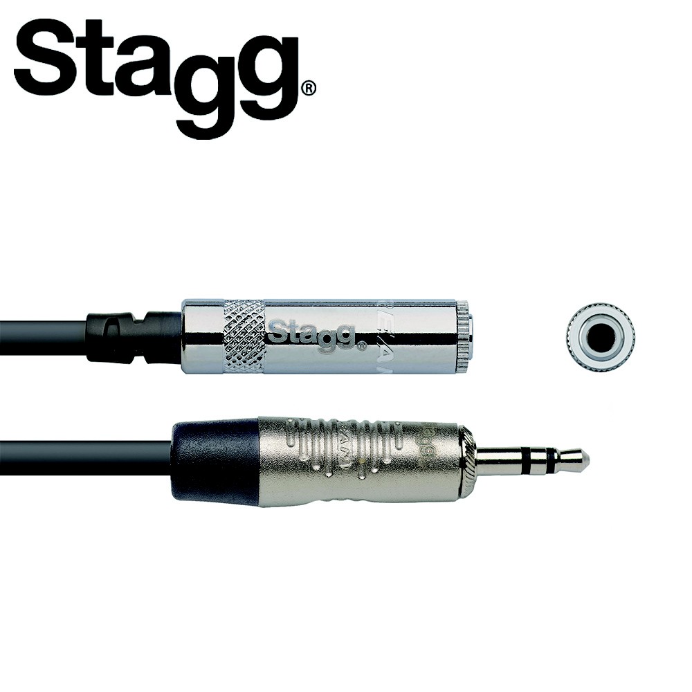 Stagg NAC2MPSMJSR 2M 3.5mm 耳機延長線【敦煌樂器】, , large