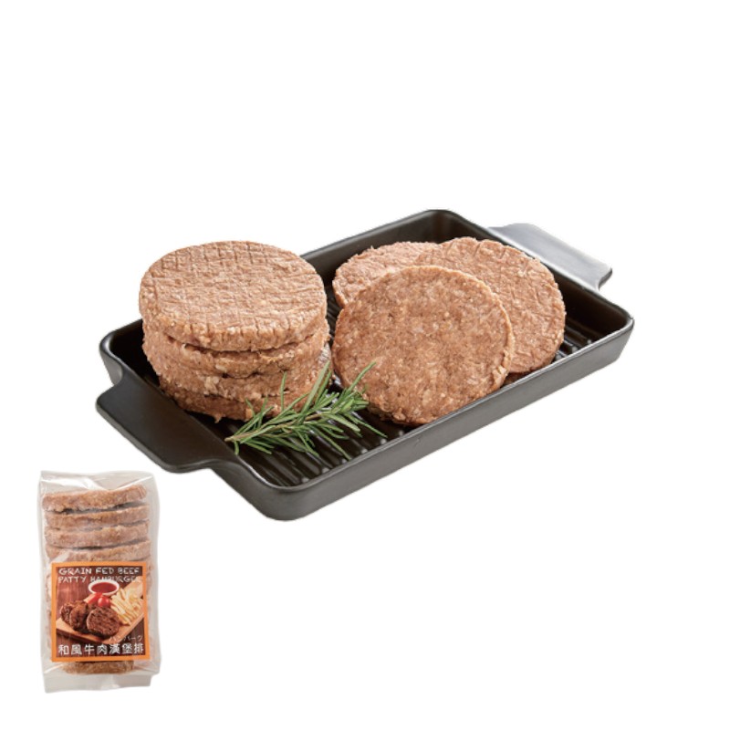 冷凍澳洲穀飼牛肉漢堡排(10入)-800g, , large