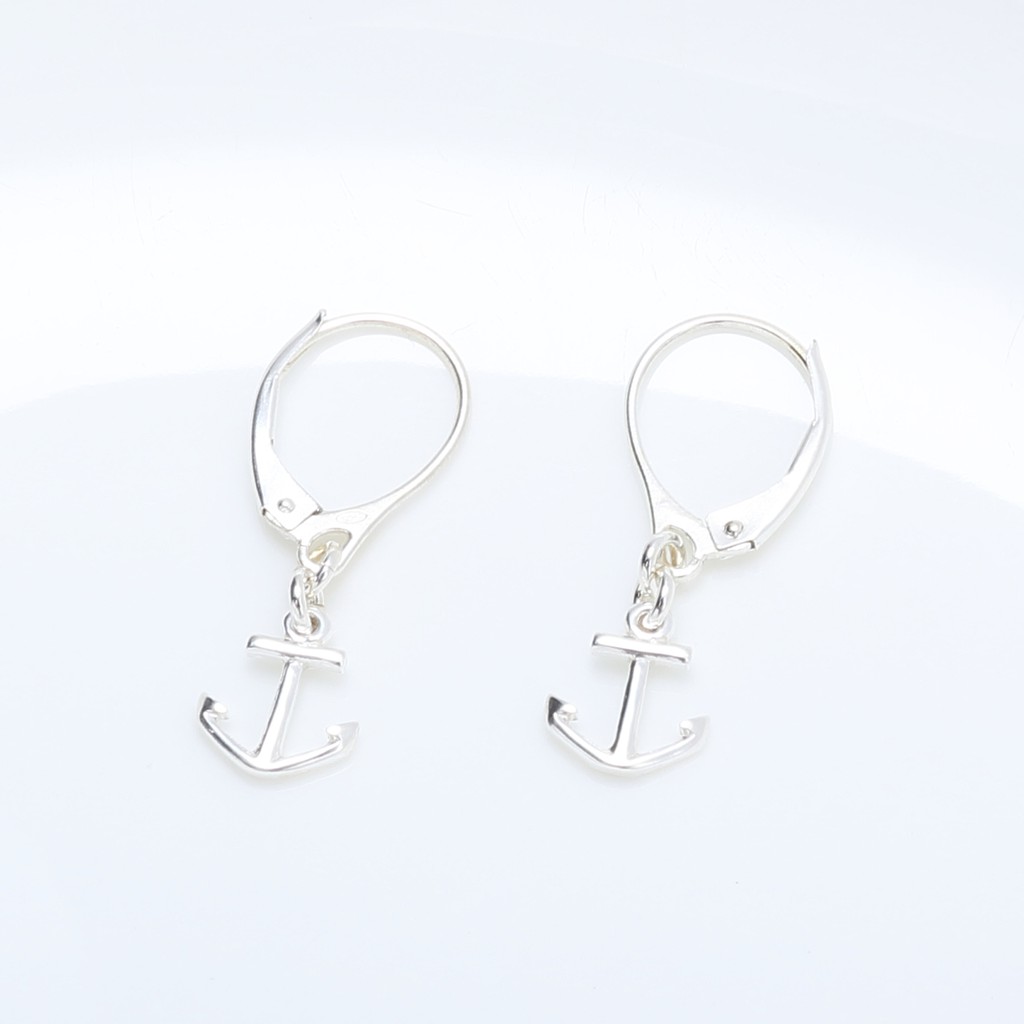 【Angel & Me】Hope Anchor Sailor s925 Sterling Silver earrings gift, , large