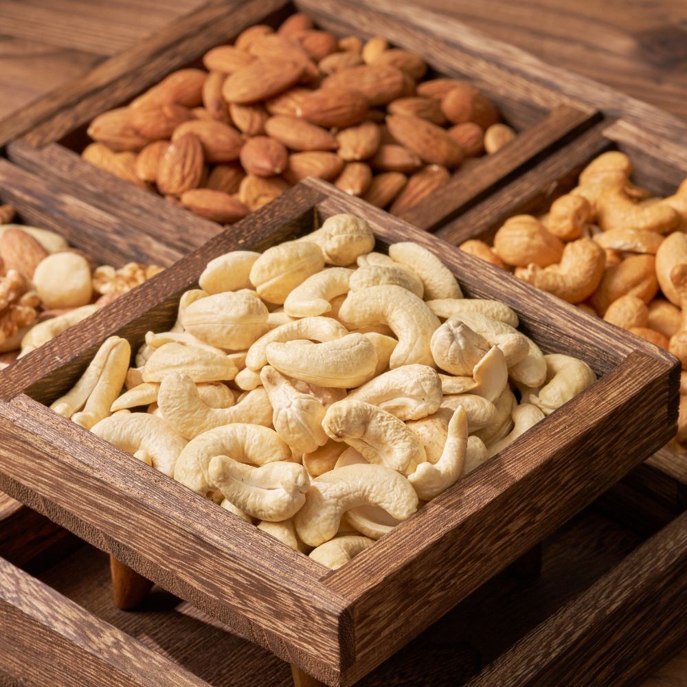 Mixed Nuts Gift Box (Almond, Cashew & Nut Mix) | Low-Temperature Roasted, Healthy Original Flavor, Ideal for Corporate & Festival Gifts【ChouChou Enterprise】, , large
