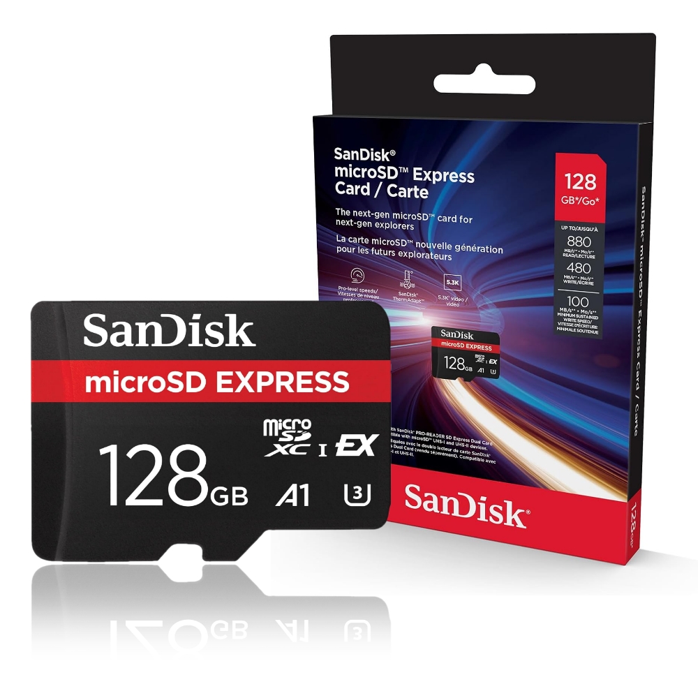 SanDisk EXPRESS 128G UHS-I U3 A1 microSDXC, , large