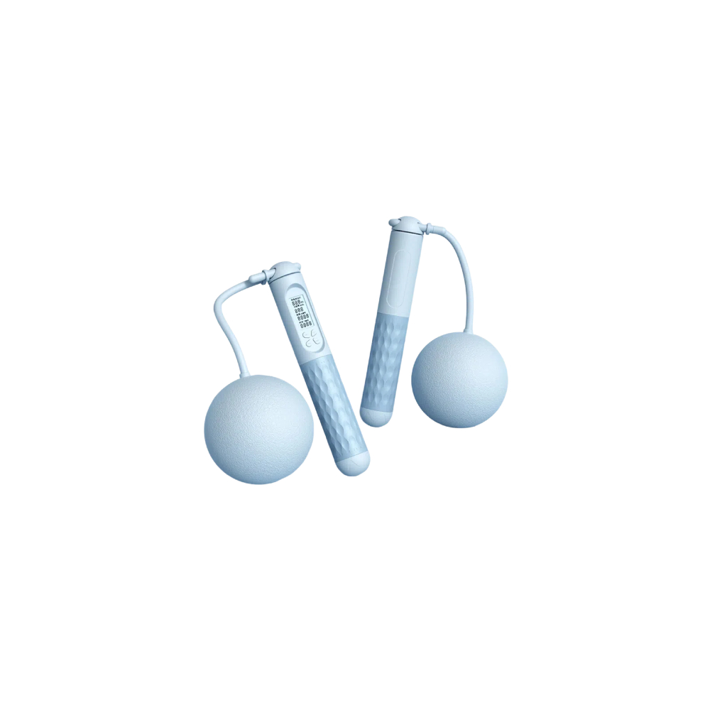 【A&R】Intelligent Counting Cordless Weighted Jump Rope - Large Ball, Blue, , large