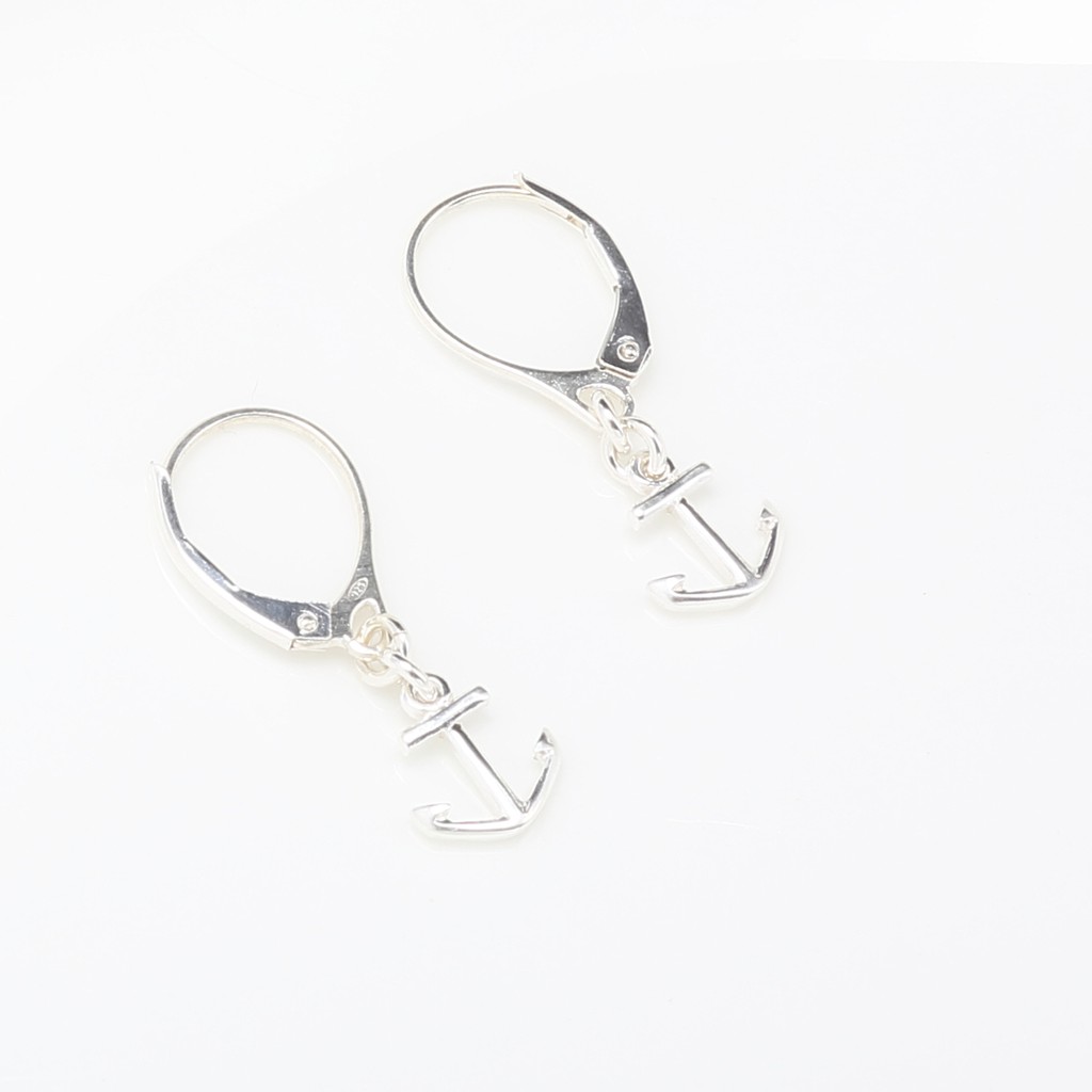 【Angel & Me】Hope Anchor Sailor s925 Sterling Silver earrings gift, , large