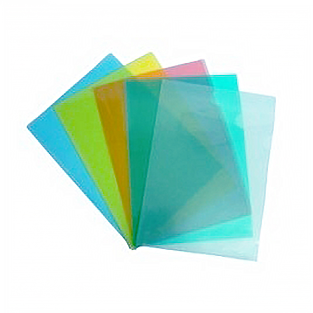 P.P透明L型文件套-厚度0.15mm-12個入/包 E310(白、藍、紅、綠、黃)  -  多款可選, , large
