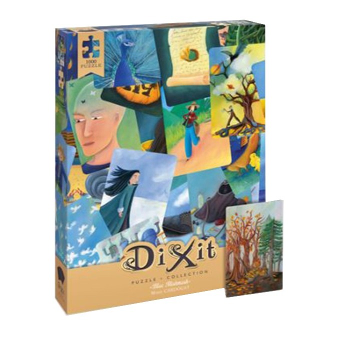 【Asmodee】說書人1000片拼圖 藍色片段 Dixit Puzzles: Blue Mishmash ML｜經典插畫, , large