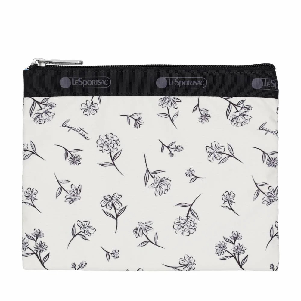 Lesportsac Classic Hobo 經典斜背包 側背包 旅用通勤包 送禮 禮物 推薦 女包(素描花卉), , large