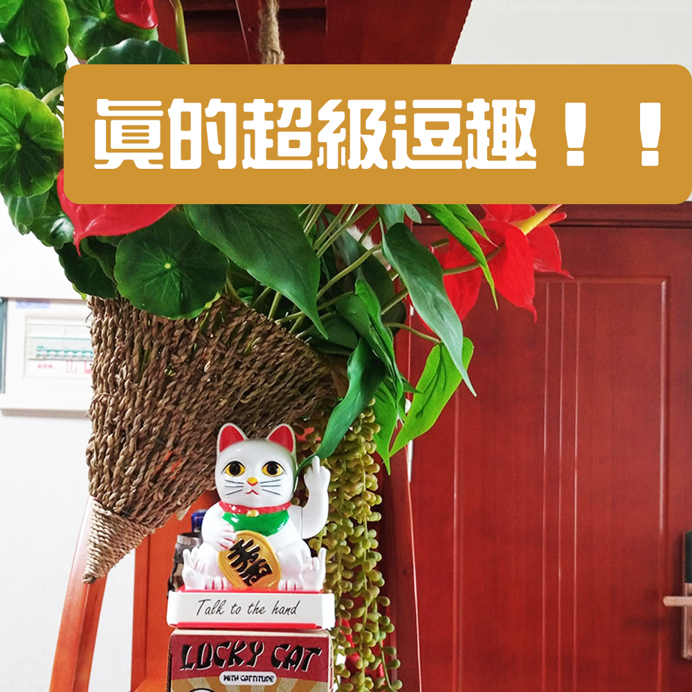 奧客滾開！【中指招財貓】搞笑 逗趣 開店必備 公司行號也要擺 惡趣味 ROCK 送禮 開幕 招好運 財源滾滾 招好客人來, , large