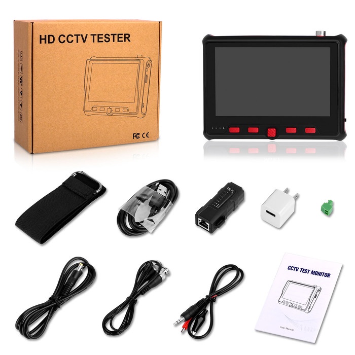 昌運監視器 HD-6300S 4.3吋 200萬 四合一 同軸型 尋線器 工程寶 監視器測試 工程測試, , large
