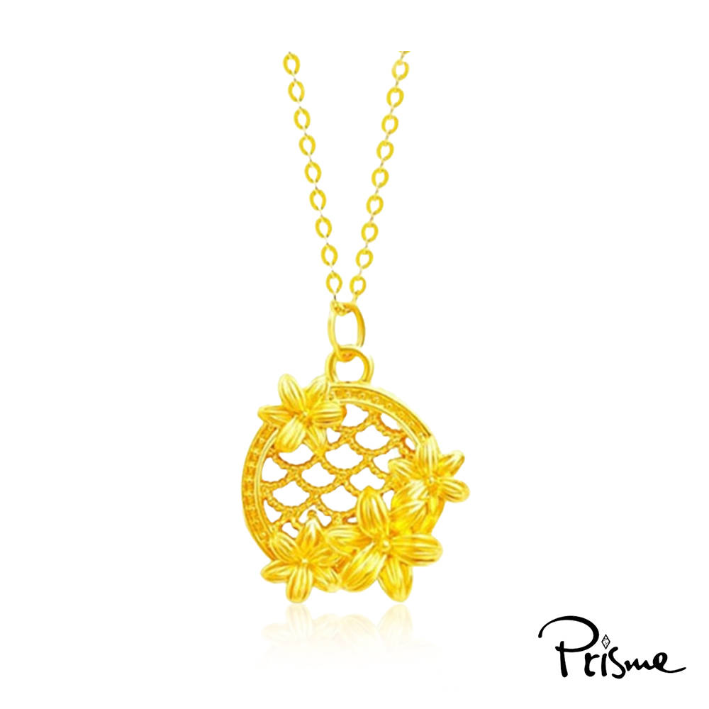 【Prisme Gold】黃金項鍊 捕夢網 鍊墜項鍊 (金重：約0.08錢&plusmn;0.03), , large