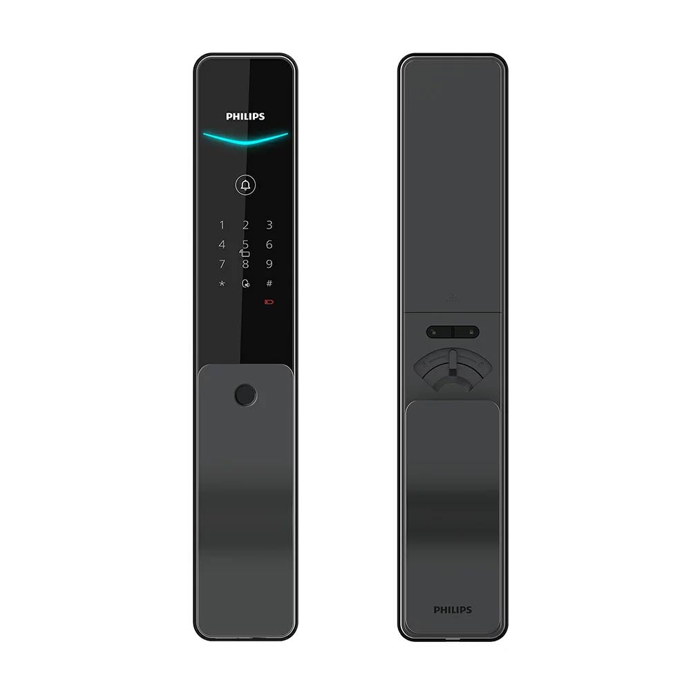 PHILIPS 飛利浦 EASYKEY 推拉式 智能 門鎖 (指紋/密碼/卡片/臨時密碼/機械鑰匙) /組 DDL801-5HBS, , large