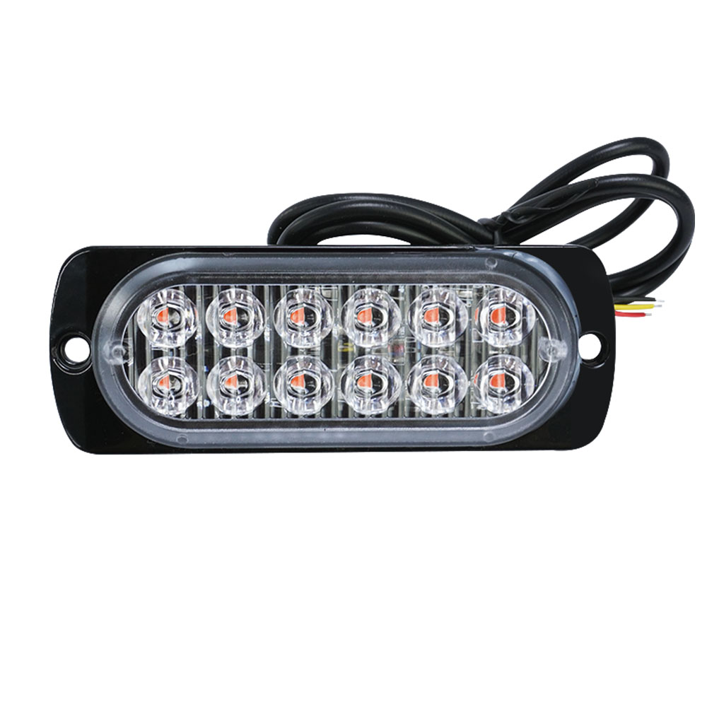 車邊燈12晶-黃光12~24V 618-SLY12, , large