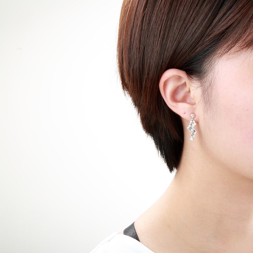 【Angel & Me】Sakura Cherry Bloom s925 sterling silver earrings Christmas gift, , large