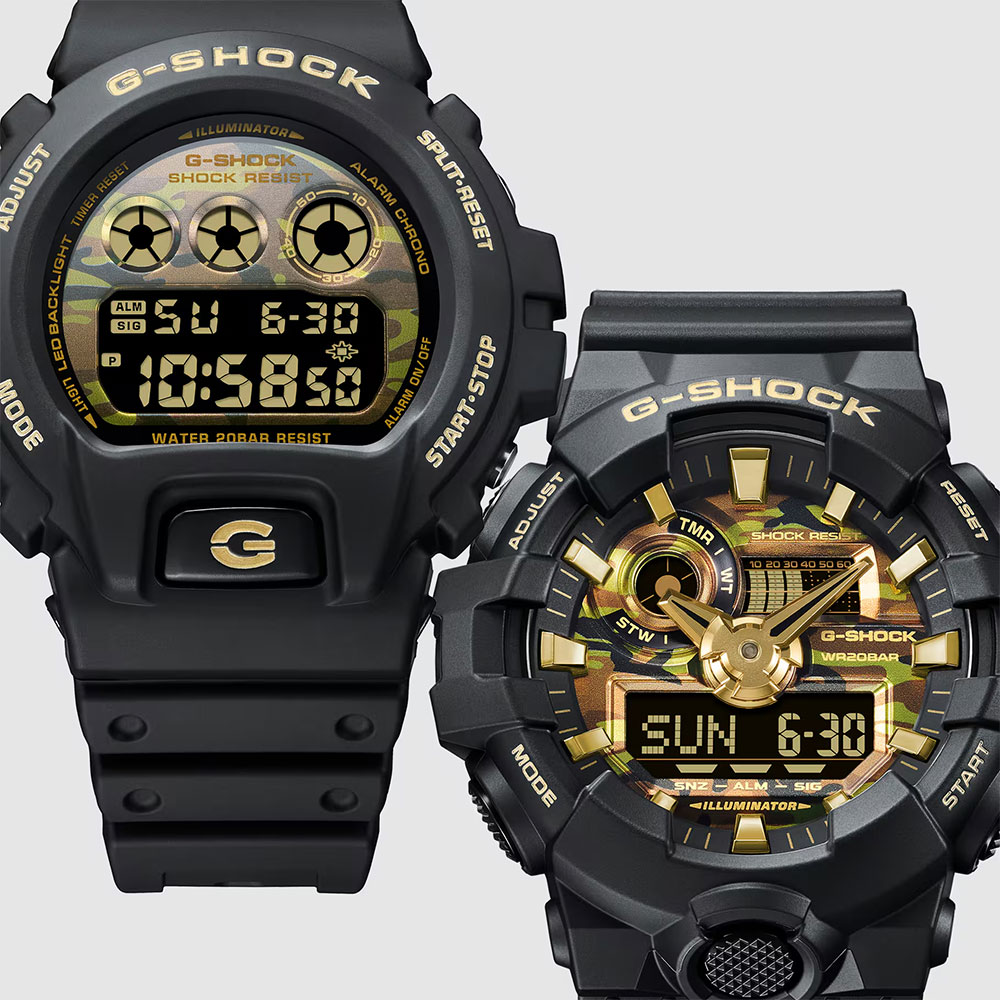 CASIO 卡西歐G-SHOCK BOLD CAMO 系列 迷彩風格電子錶 手錶-黑 送禮 禮物 推薦(DW-6900CF-1), , large