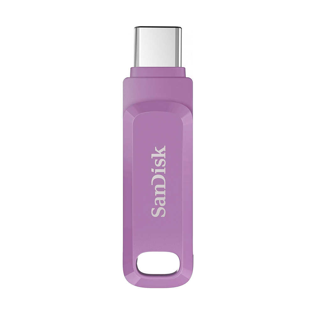 【SanDisk】Ultra GO 64G 薰衣草紫 TYPE-C USB 3.2 雙用 OTG 旋轉隨身碟 讀取速度 300MB/s, , large