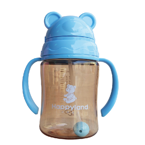 【韓國 HAPPYLAND】280ML Tritan學習喝水防脹氣果汁杯 喝水杯, , large