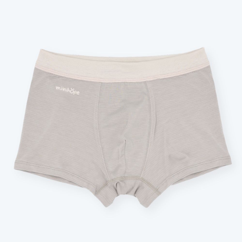 【minihope美好的親子生活】銀纖維抗菌內褲-青少年四角(40-70kg)-岩咖, , large